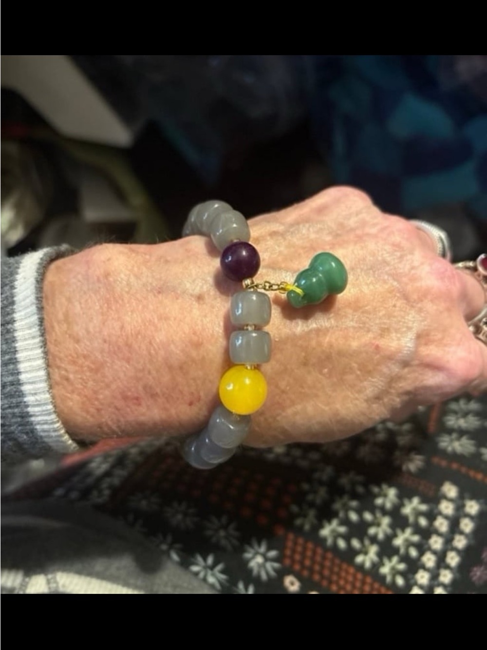Hetian Jadite Bracelet with Ruby